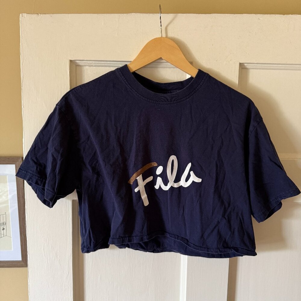 vintage FILA cropped tee